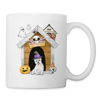 Halloween West Highland Terrier Dog Witch - Mug - white - Right