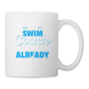 Do Not Disturb This Swim Coach Funny Coach Tee - Mug - white - Right