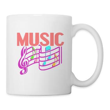 Life Without Music Is.. I Don't Have An Idea - Tasse - Weiß - Rechts