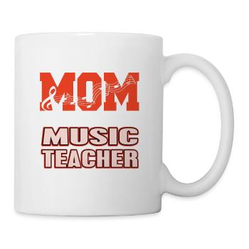 Je suis une maman et un professeur de musique Rien ne me fait peur - Mug blanc - blanc - Droite
