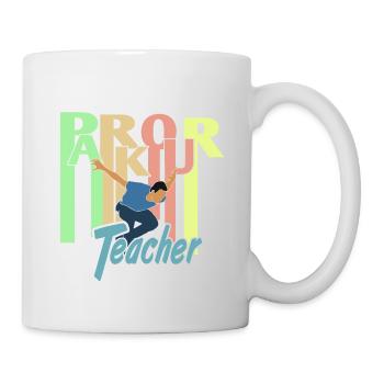 Retro PARKOUR Teacher Awesome Teacher Designs - Tasse - Weiß - Rechts
