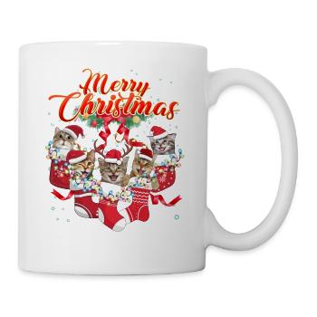 Joyeux Noël de Noël pour les amoureux des chats - Mug blanc - blanc - Droite