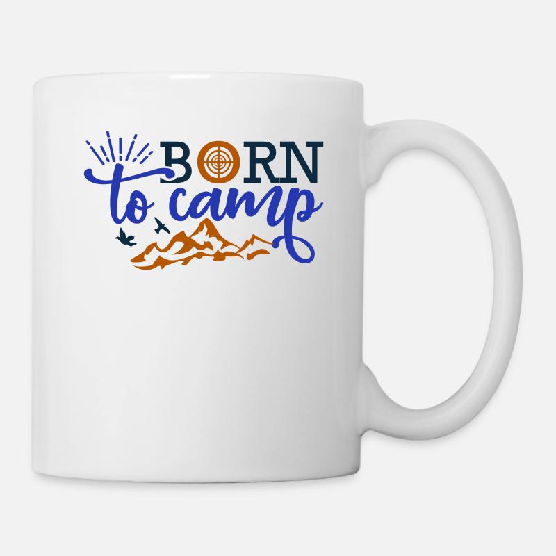Camping Camper Nature dicton drôle - Mug blanc - blanc