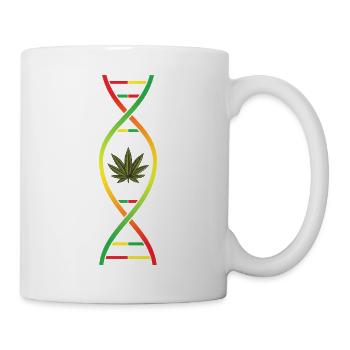 Good Vibes Seulement Rastafari Rasta Jamaïque Reggae - Mug blanc - blanc - Droite