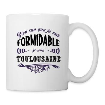 Toulouse humour ville cadeau toulousain, région - Mug blanc - blanc - Droite