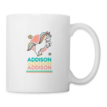 Addison First Name Gift Sweet Unicorn - Mug - white - Right