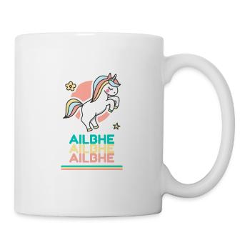 Ailbhe Prénom Cadeau Douce Licorne - Mug blanc - blanc - Droite