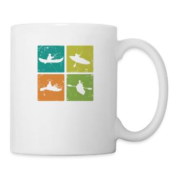 Kayak and Canoe Boat Paddle Boat Canoeing - Mug - white - Right