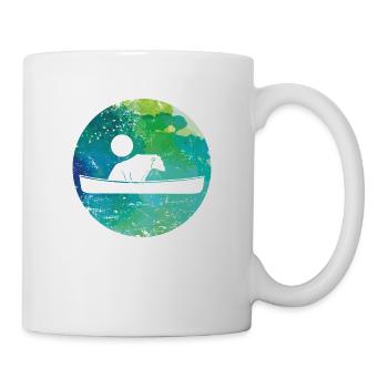 Kayak Paddle Boat Rowing Boat Water Sports - Mug - white - Right