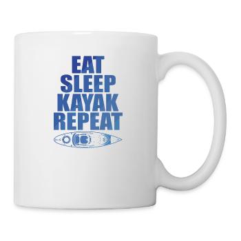 Manger Dormir Kayak Répéter l’eau Pédalo - Mug blanc - blanc - Droite