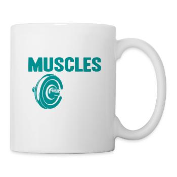 Installing Muscles Please Wait Cool Funny Gym - Mug - white - Right