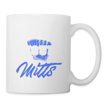 Calmez vos mitaines Drôle de t-shirt de baseball rétro - Mug blanc - blanc - Droite