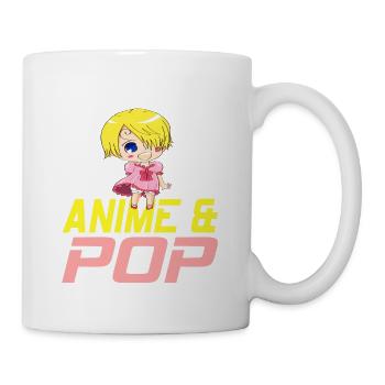 Just A Girl Who Loves Anime & Pop Cute Chibi - Tasse - Weiß - Rechts