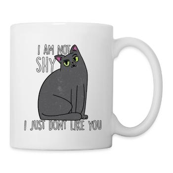Katzenhalter Geschenk für Misanthropen Katzen - Tasse - Weiß - Rechts