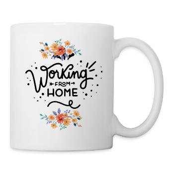 working from home - Mug - white - Right