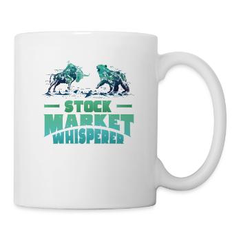 Stock Market Whisperer Stock Trader Bulle und Bär - Tasse - Weiß - Rechts