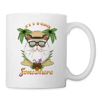 It Is 5 OClock Somewhere Drinking Himalayan Cat - Mug - white - Right
