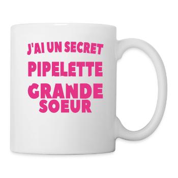 J'ai Un Secret Je Vais Être Grande Soeur - Mug blanc - blanc - Droite