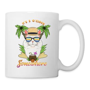 It Is 5 OClock Somewhere Drinking Turkish Angora - Mug - white - Right