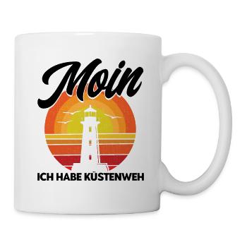 Norddeutsch Norden Nordsee Zitate Heimat Geschenk - Tasse - Weiß - Rechts