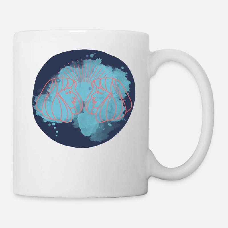 Zwillinge Horoskop Gemini Horoscope - Tasse - Weiß