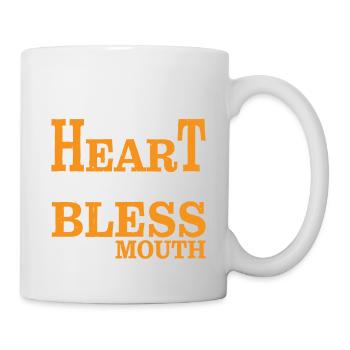I Have A Good Heart But Bless This Mouth 2 - Tasse - Weiß - Rechts