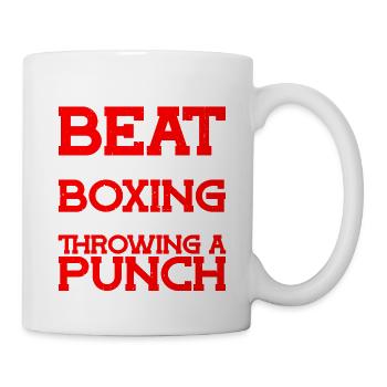 Vous battra en boxe sans lancer un coup de poing - Mug blanc - blanc - Droite