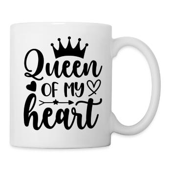 Königin meines Herzens - liebe Mama - Tasse - Weiß - Rechts