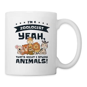Zoologist Wildlife Nature Studying Zoo Animals - Mug - white - Right