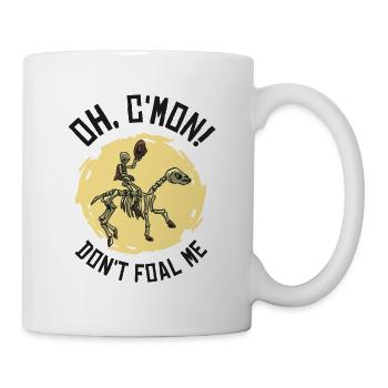 Halloween Cowboy Skeleton Foal Horse Riding - Mug - white - Right