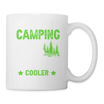 camping papa dad - Tasse - Weiß - Rechts