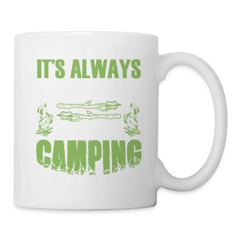 happy hour camping - Mug - white - Right