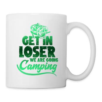 slogan de camping - Mug blanc - blanc - Droite
