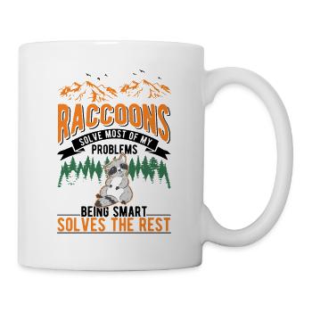 Raton laveur Cadeau Raton laveur - Mug blanc - blanc - Droite
