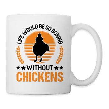 Chicken Chicken Breeding Chicken Farmer - Mug - white - Right