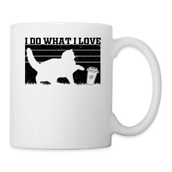 Amoureux des chats Propriétaire de chat Drôle de chat - Mug blanc - blanc - Droite