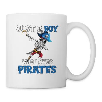 Juste un garçon qui aime Pirates Boy Birthday - Mug blanc - blanc - Droite