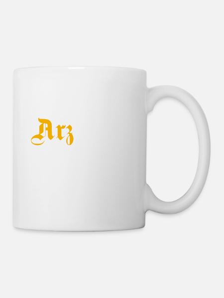 Erzgebirge Berg - Tasse - Weiß