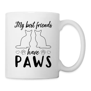 Propriétaire de chat - Mignon amoureux des chats - Mug blanc - blanc - Droite