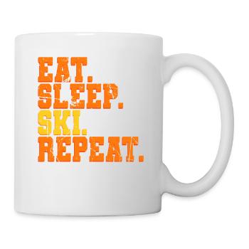 Skiing Ski - Mug - white - Right