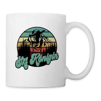 Skifahren Ski Frauen - Tasse - Weiß - Rechts