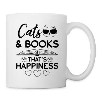 Chats & Livres Propriétaire de chat Chat mignon - Mug blanc - blanc - Droite