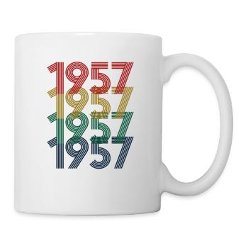 Cool Retro 1957, 65 Years Old, 65th Birthday Gift - Mug - white - Right