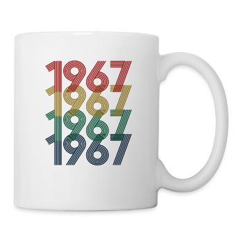Cool Retro 1967, 55 Years Old, 55th Birthday Gift - Mug - white - Right
