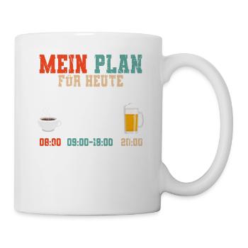 Skifahren Ski - Tasse - Weiß - Rechts