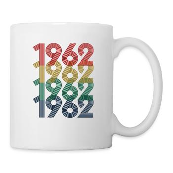 Cool Retro 1962, 60 ans, cadeau de 60e anniversaire - Mug blanc - blanc - Droite