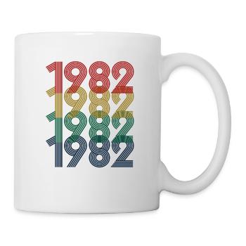 Cool Retro 1982, 40 ans, cadeau de 40e anniversaire - Mug blanc - blanc - Droite