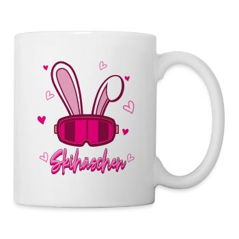 Skifahren Ski Frauen - Tasse - Weiß - Rechts