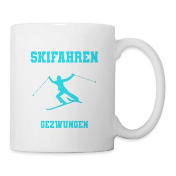 Skifahren Ski - Tasse - Weiß - Rechts