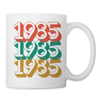 Anniversaire année 1985 / Vintage 1985 - Mug blanc - blanc - Droite
